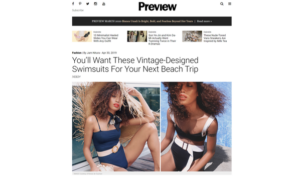 PREVIEW: You'll Want These Vintage-Designed Swimsuits For Your Next Beach Trip