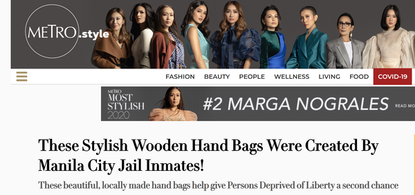 METRO.STYLE: These Stylish Wooden Hand Bags Were Created By Manila City Jail PDLs!
