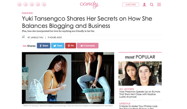 Candy Magazine: Secrets To Balancing Blogging and Business