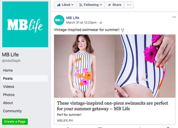 MB Life: Vintage Inspired Swimwear For Summer