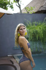 Greta - Navy Polka
