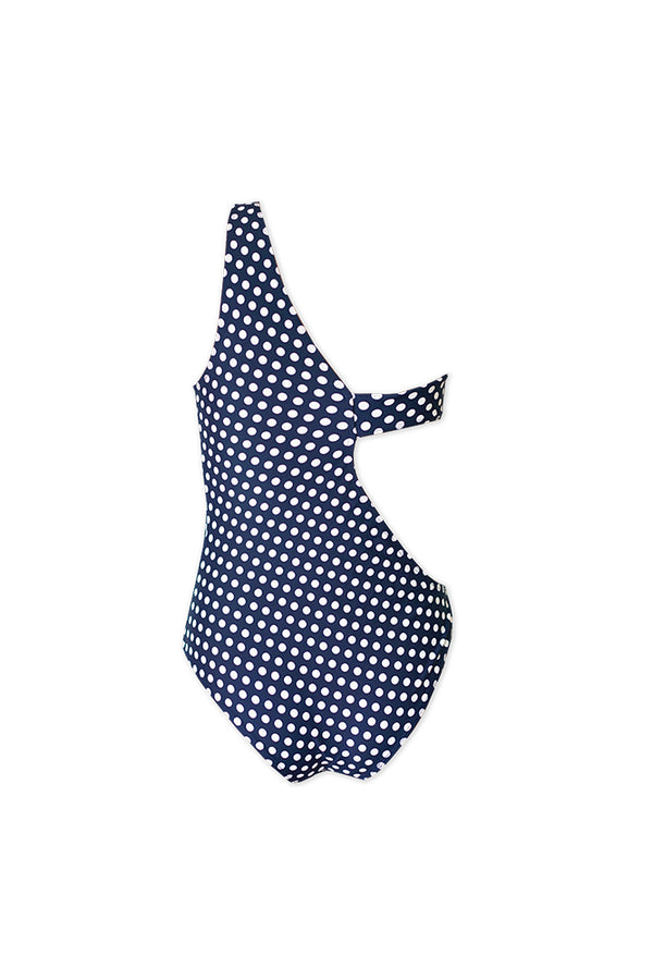 Greta - Navy Polka